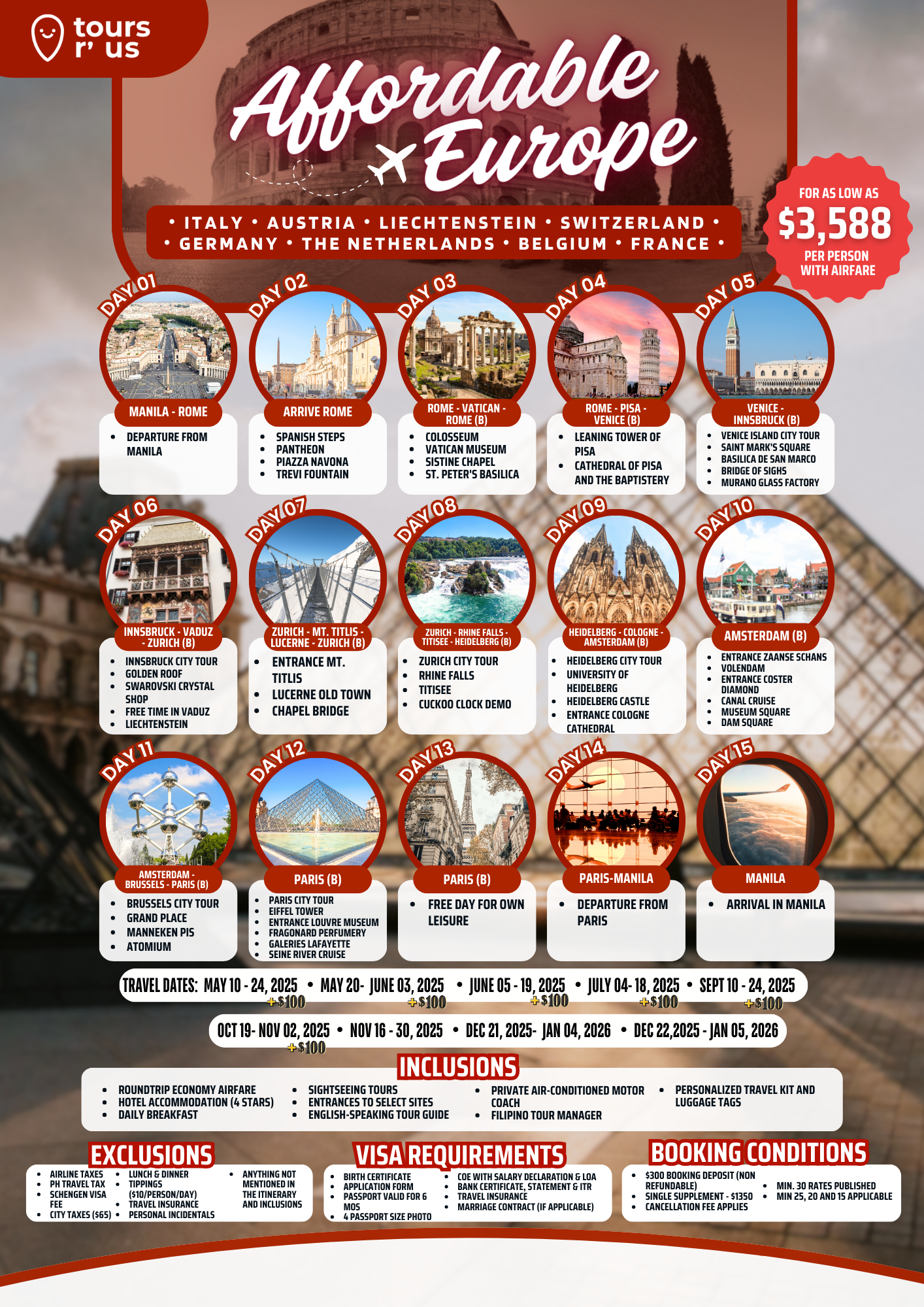 Affordable Europe $3588
