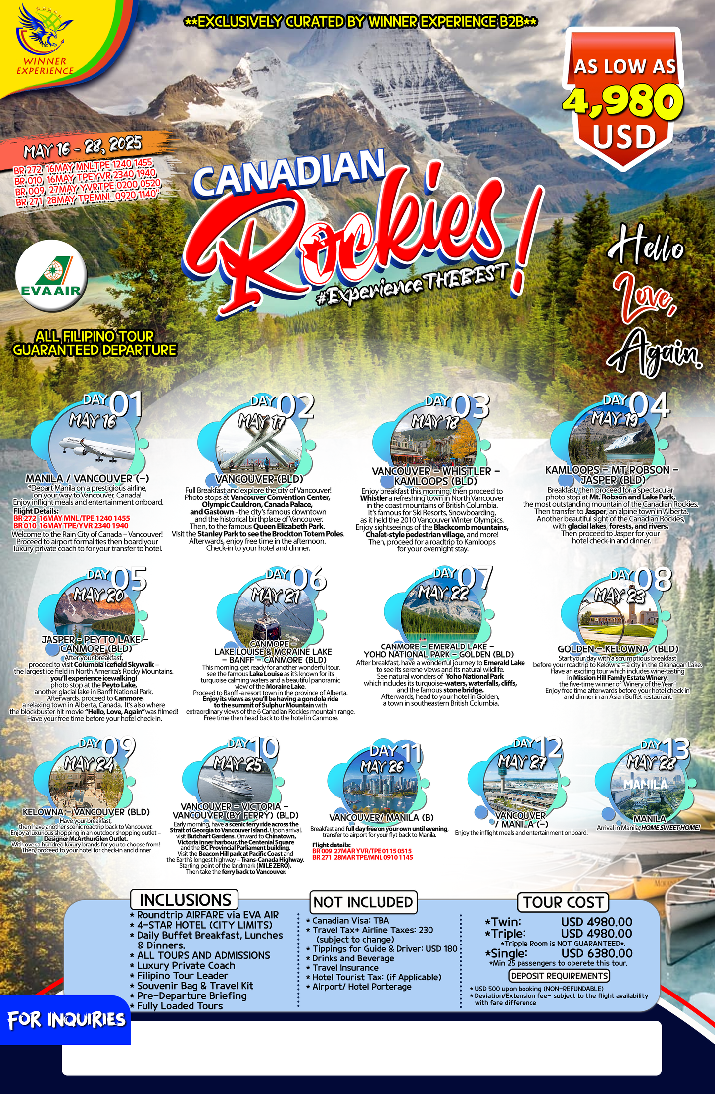 Canadian Rockies $4980