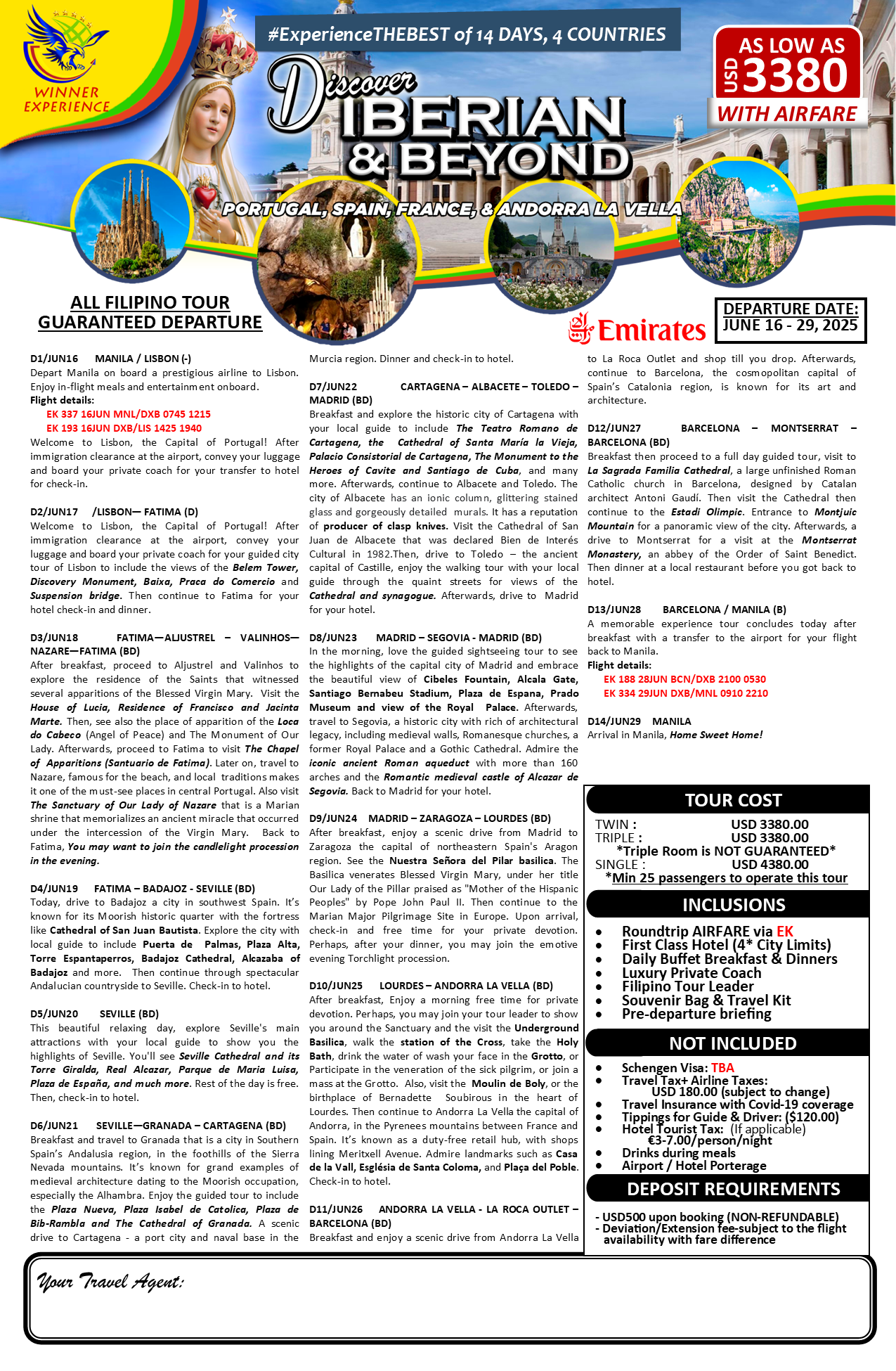 Discover Iberian and Beyond $3380