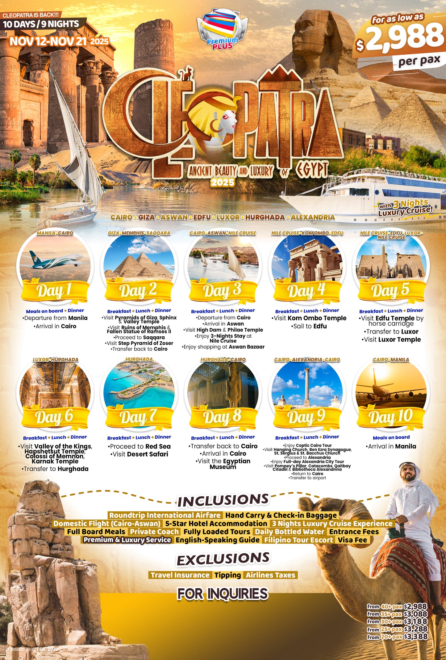 Cleopatra Egypt $2988