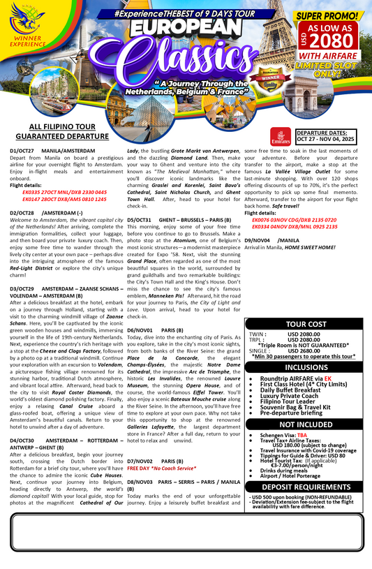 European Classics $2280