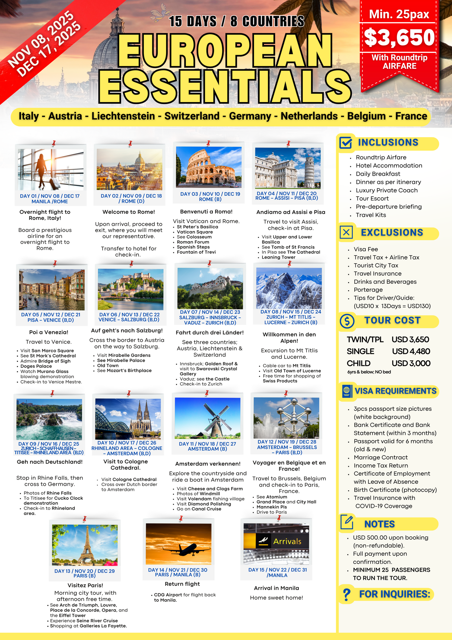 Europe Essentials $3850