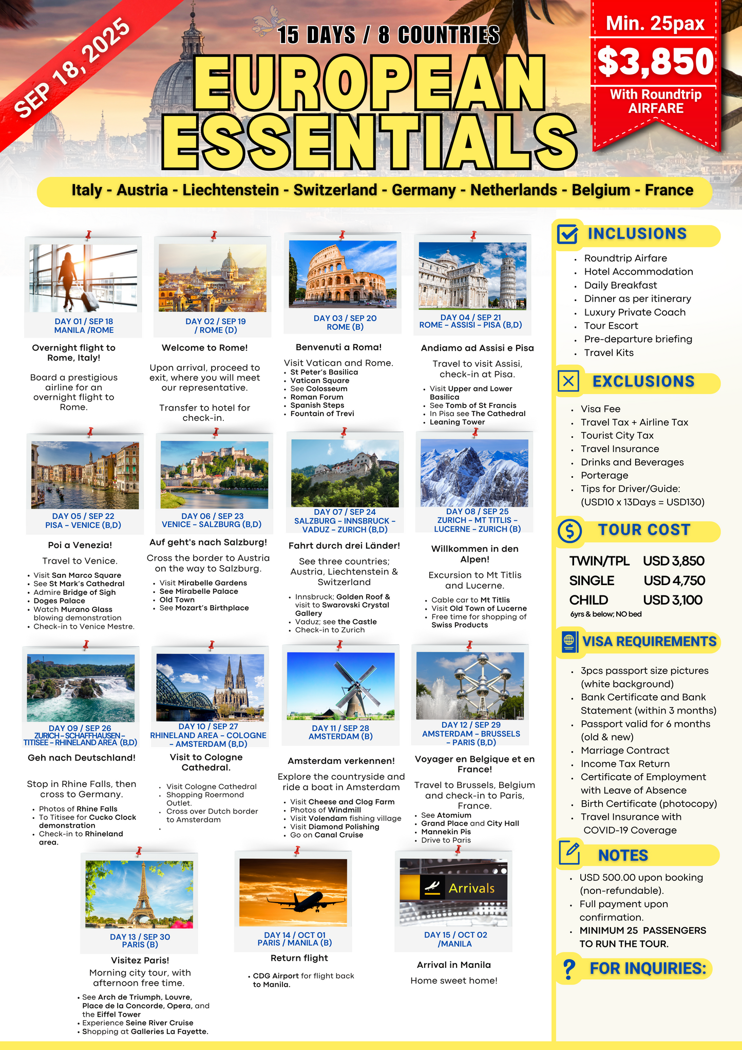 Europe Essentials $3850