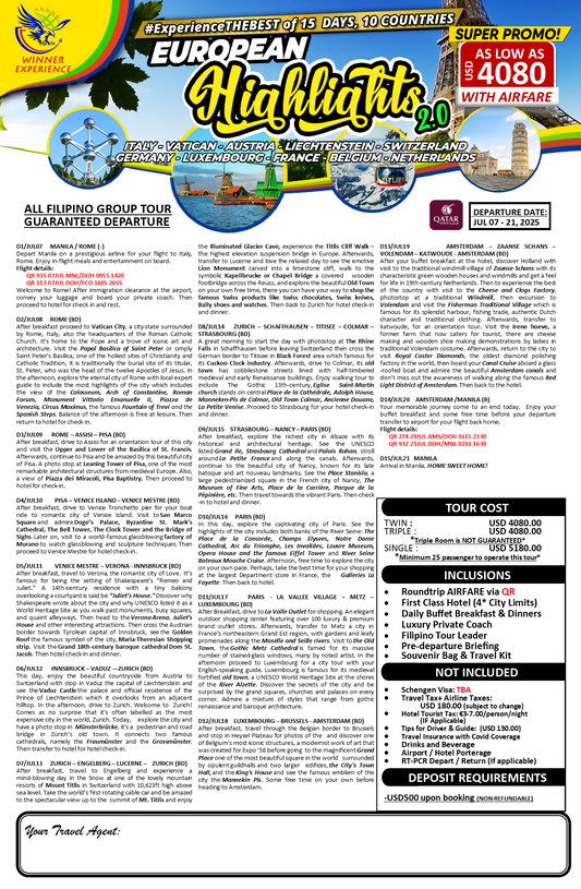 European Highlights $4180