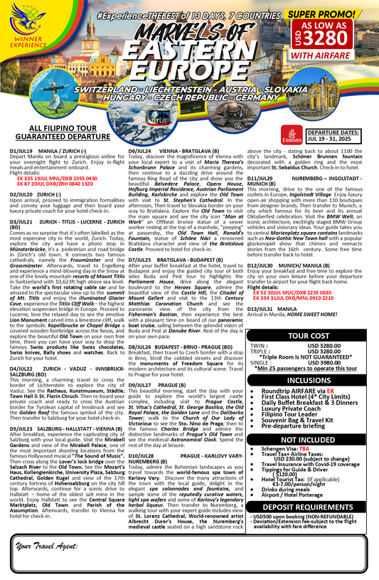 Marvels of Eastern Europe $3180