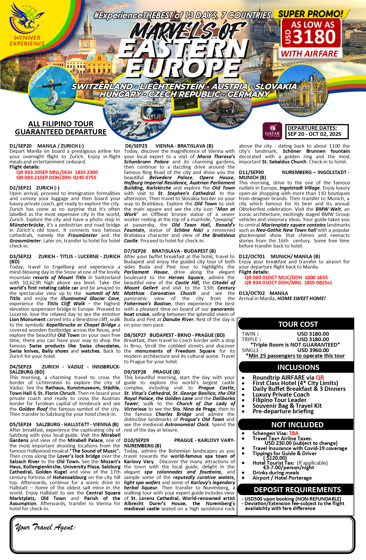 Marvels of Eastern Europe $3180