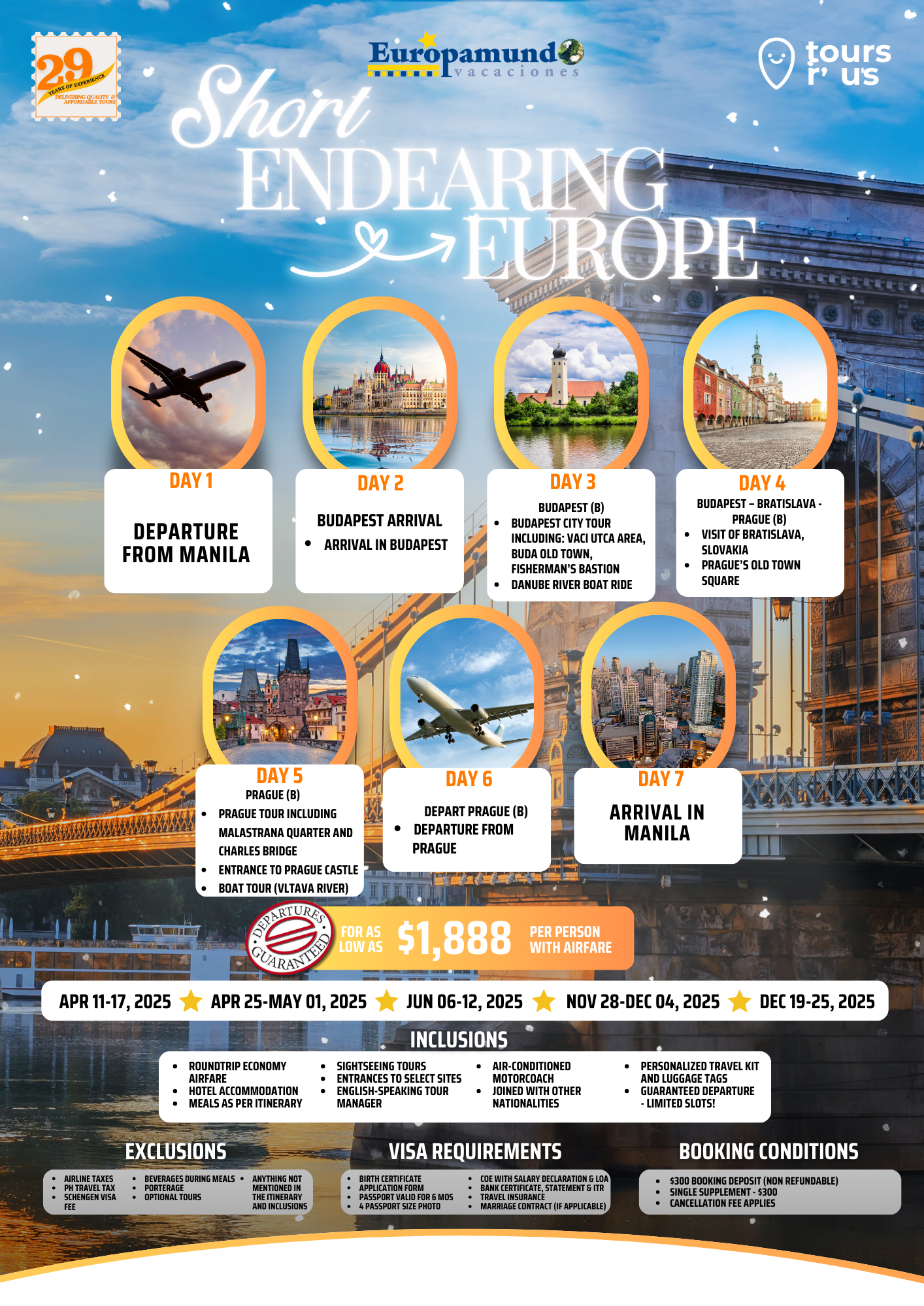 Short Endearing Europe $1888