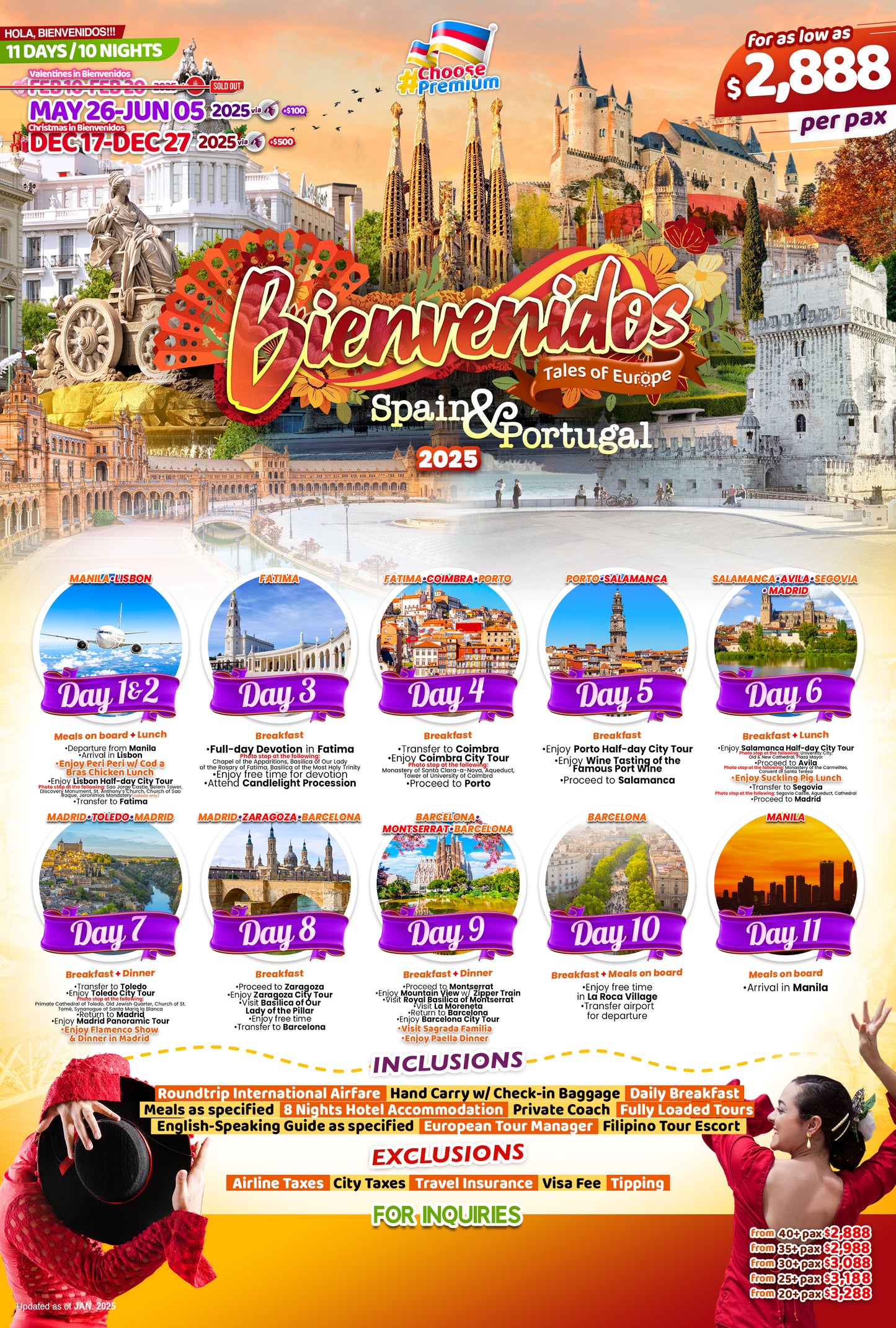 Bienvenidos Spain and Portugal $2888
