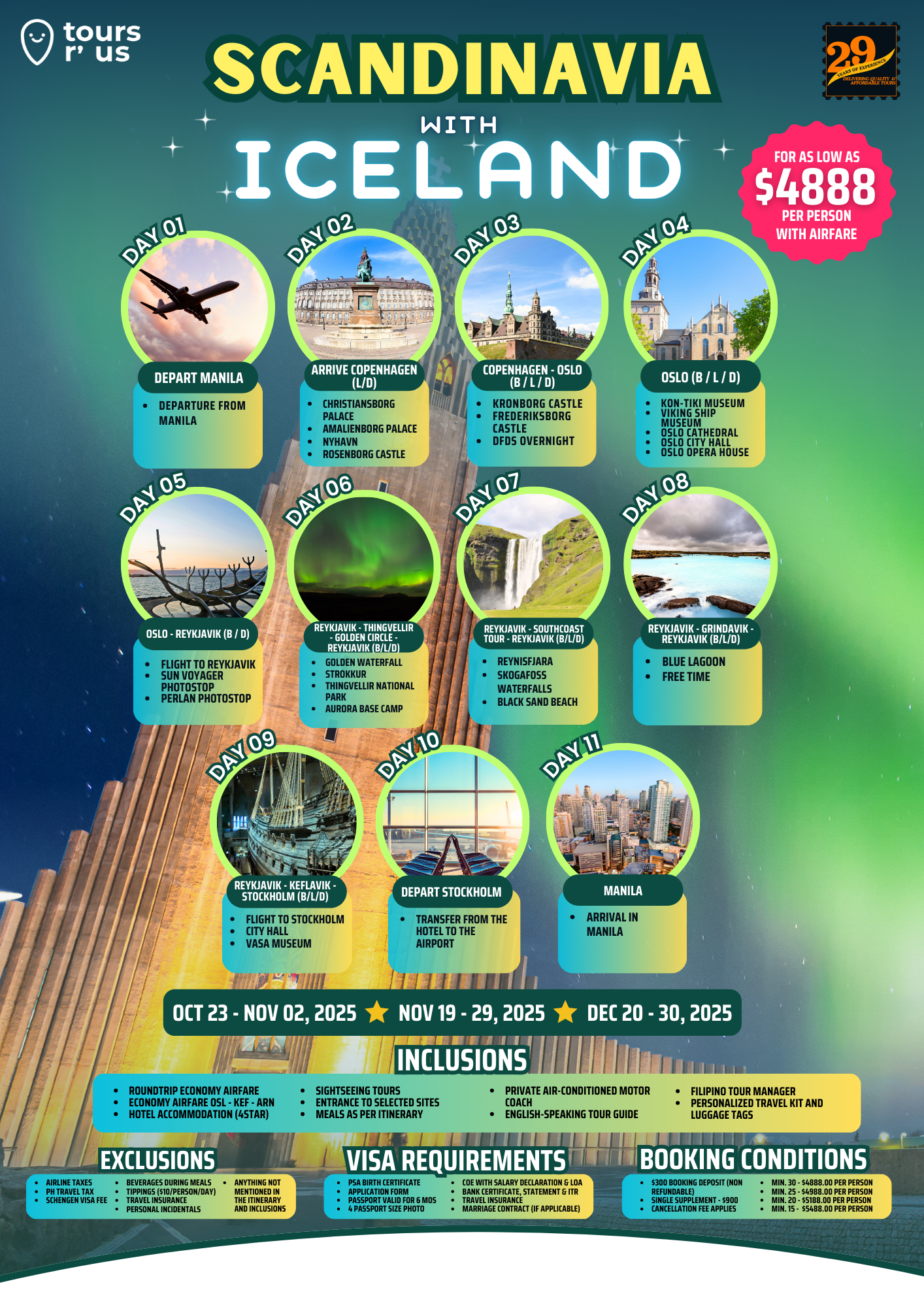 Scandinavia with Iceland $4888