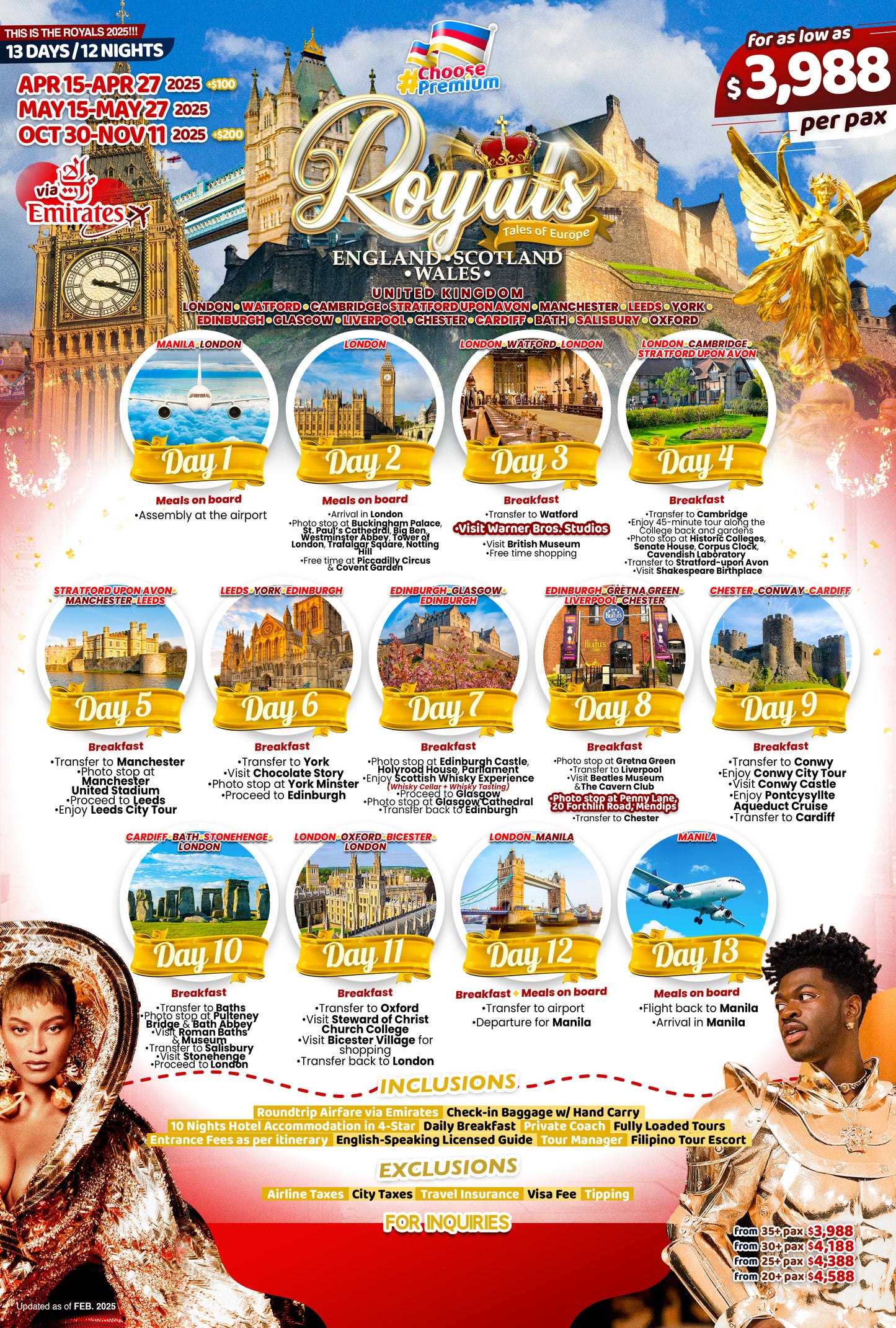 Royals England Scotland Waltes $3988