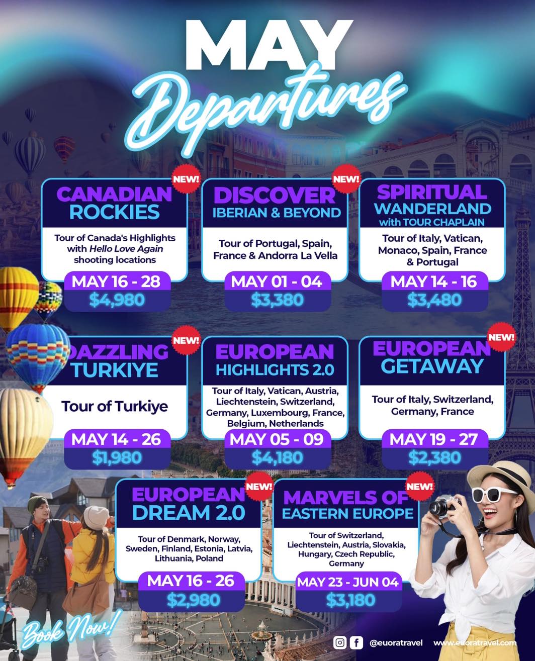 Your Dream Escape Starts This May with Euora Travel!